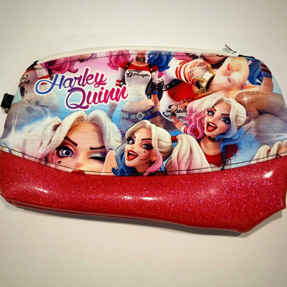 Handmade Harley Quinn Wristlet / Pouch